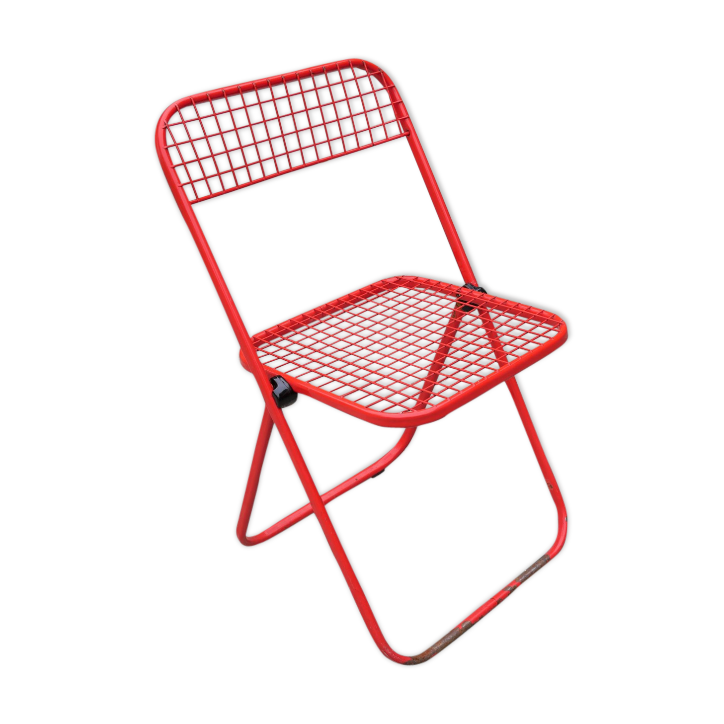 Metal folding chair by Talin editions, years 70