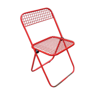 Metal folding chair by Talin editions, years 70