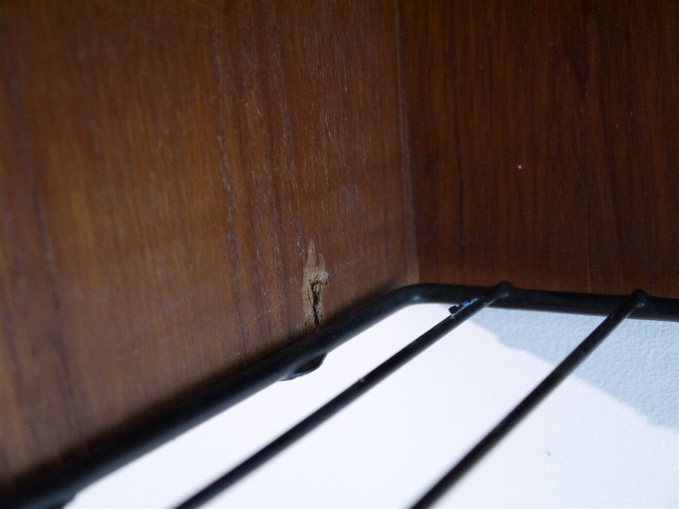 Wall bedside or vintage Scandinavian teak floor 1960