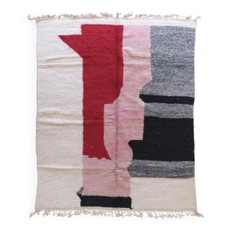Tapis contemporain marocain en laine