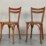 Pair of vintage Baumann bistro chairs