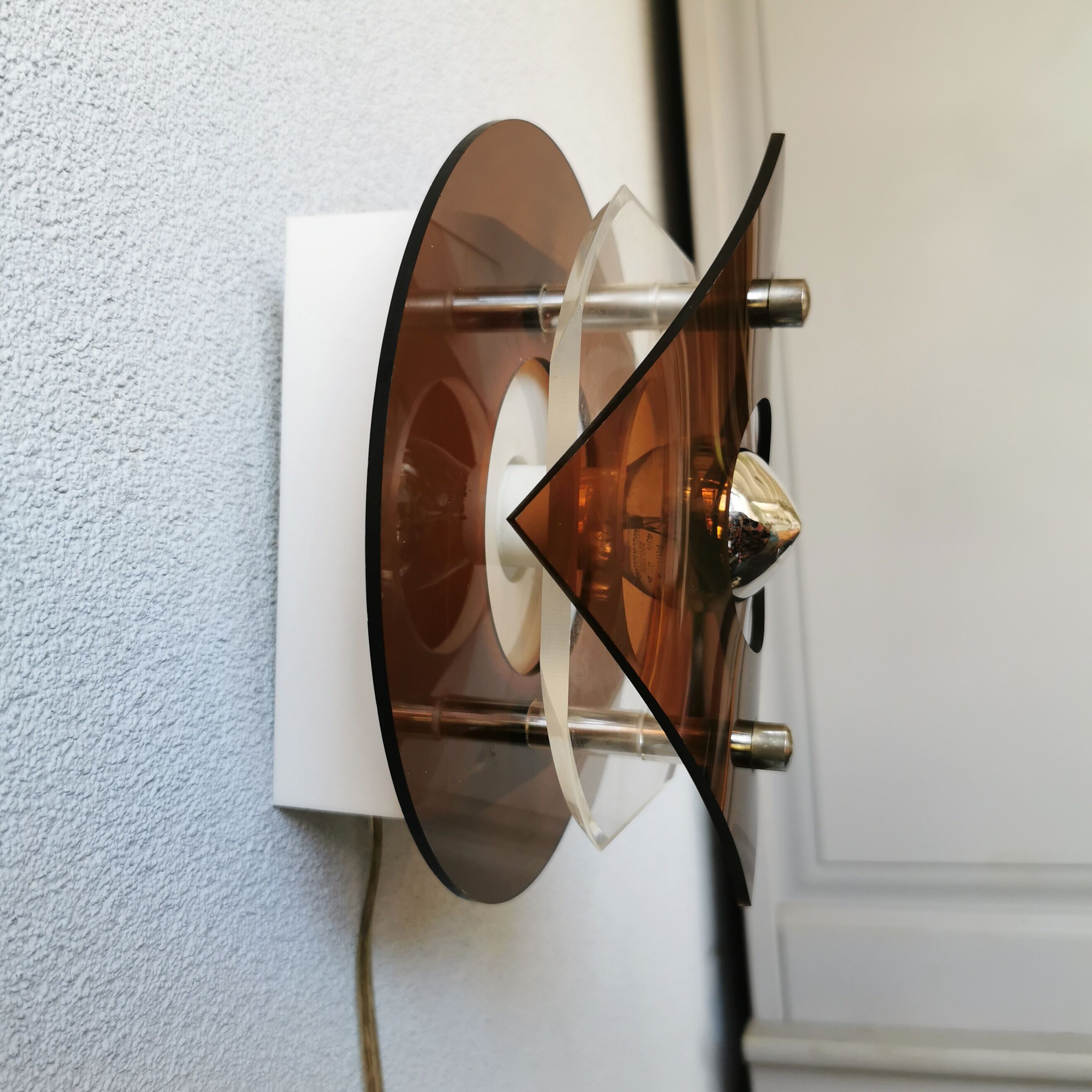 Herda wall lamp plexiglass, eighties