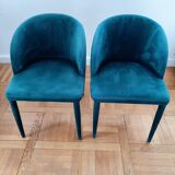 2 velvet table chairs - Perfect condition