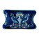 Petit vide-poche rectangulaire faïence de Gien Renaissance fond bleu