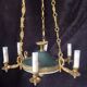 Empire/Napoleon 1st style chandelier, real opaline bronze Lucien Gau Paris 60'