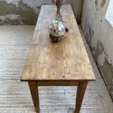 Farmhouse table pine multi-drawers