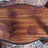 Art Nouveau marquetry pedestal table