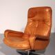 Vintage de Sede S 231 Leather armchair & ottoman, Switzerland 1960s