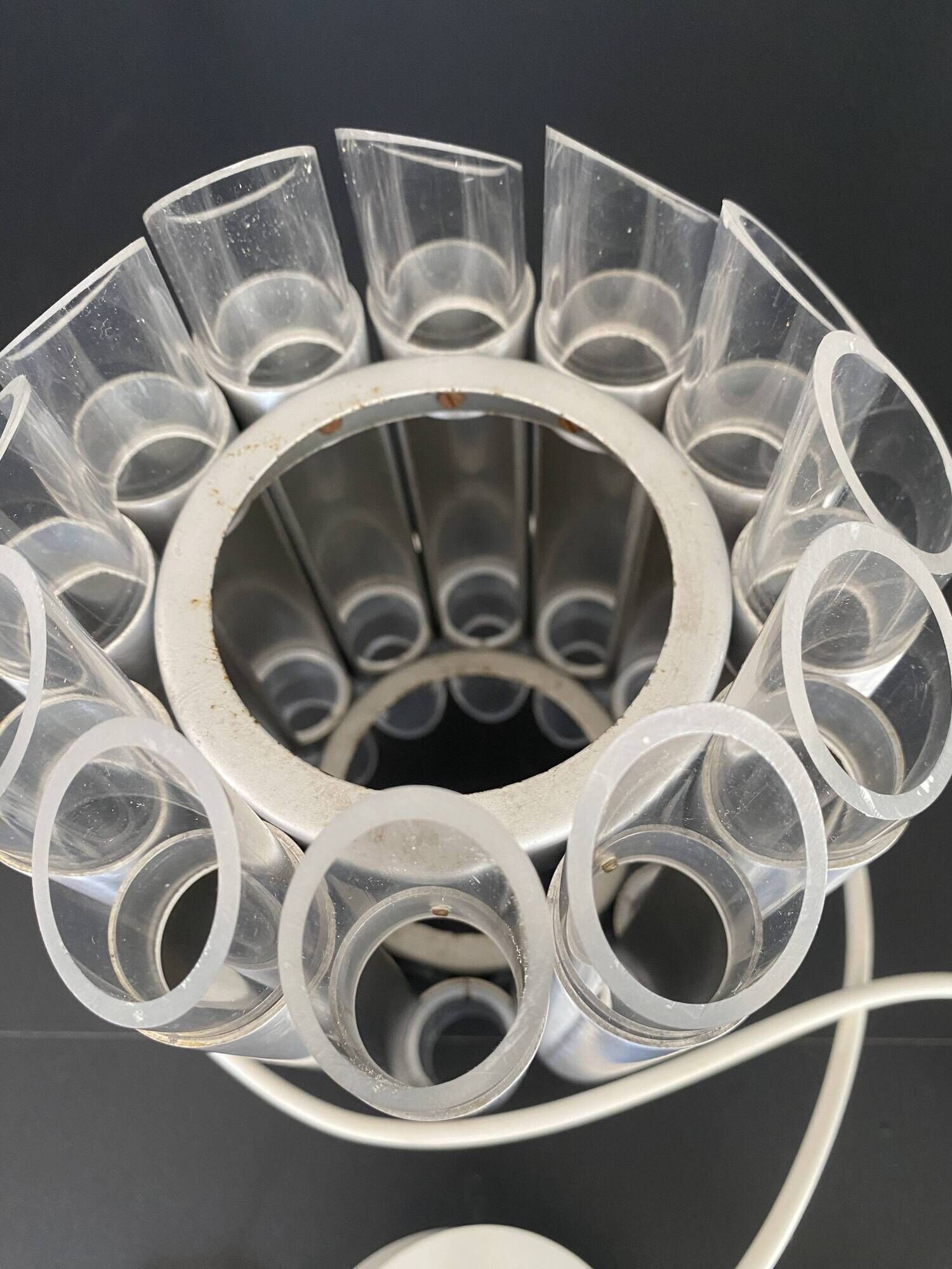 Suspension lamp chandelier ceiling light Aluminium plexi raak septiem B-1205 1960