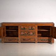 Antique lacquered elm wood buffet – China, circa 1900