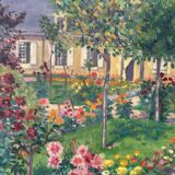 Signed flower garden