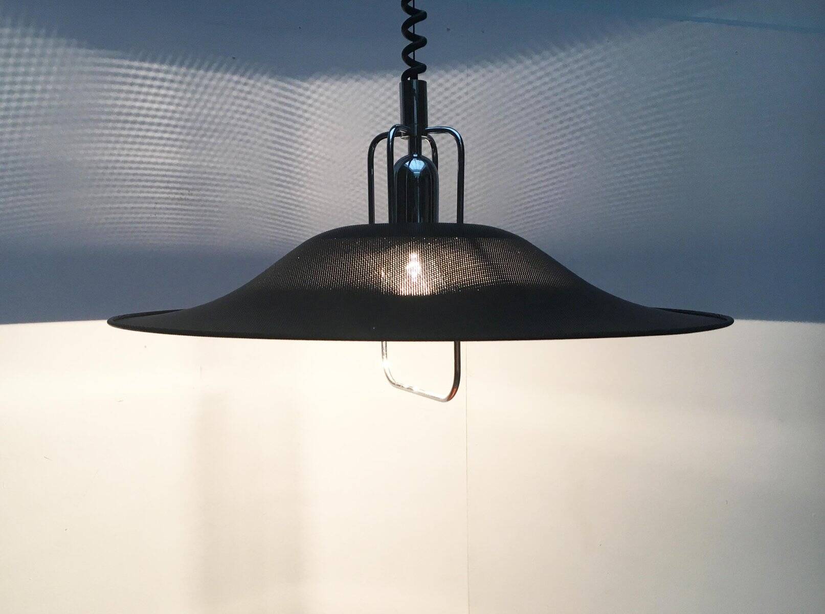 Vintage German Postmodern Metal Pendant Lamp from Cosack