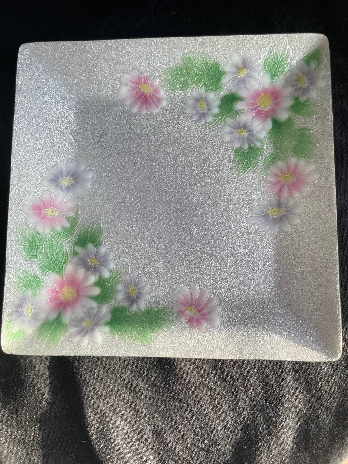 Vintage Japanese Hinode cloisonné Shippo enamelled yaki plate