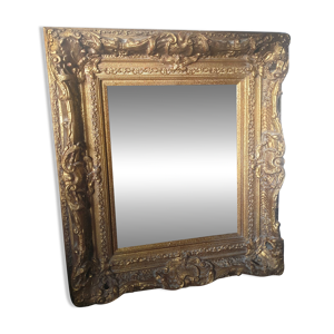 Miroir ancien en stuc