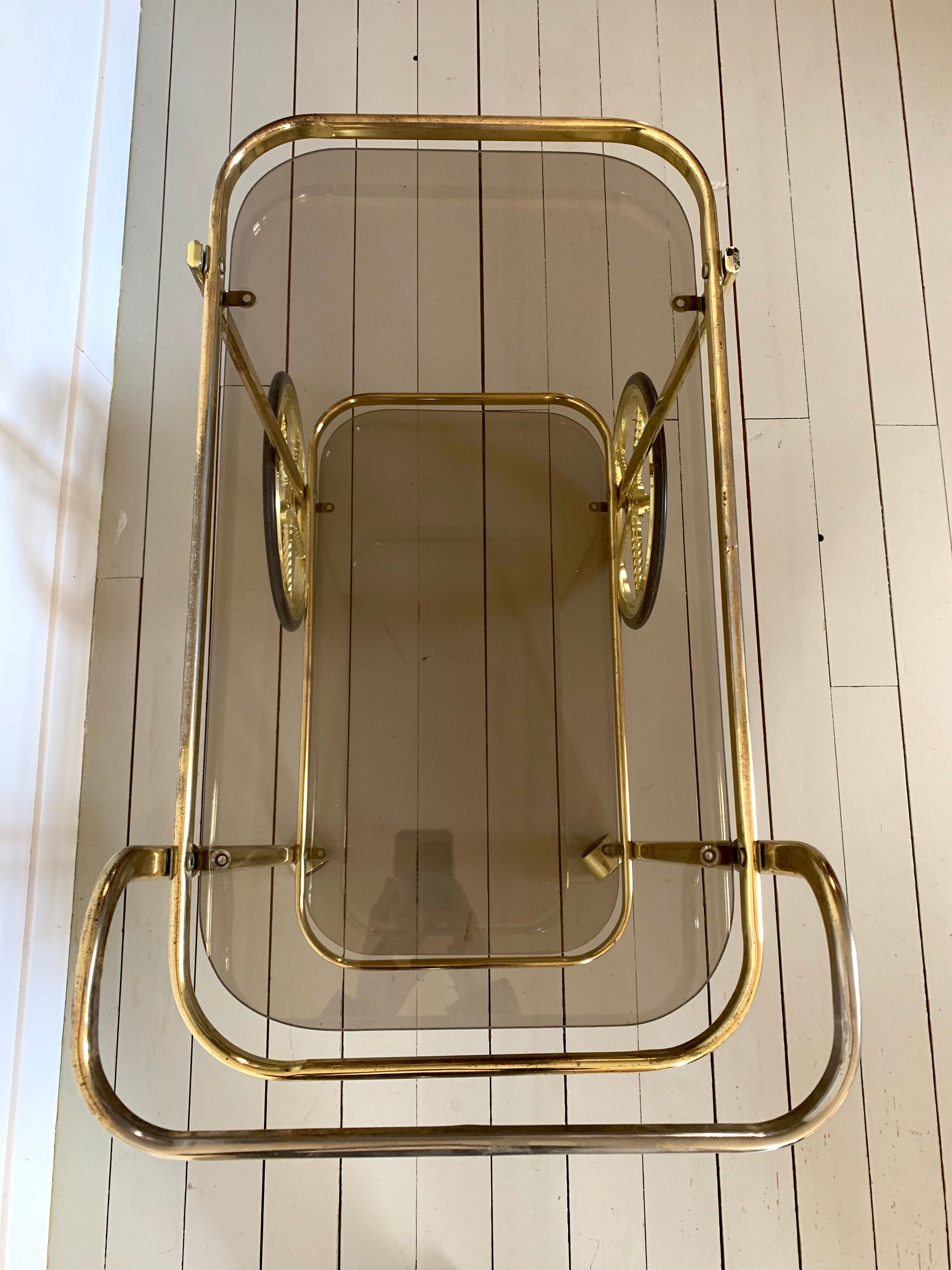 Golden dessert on wheels