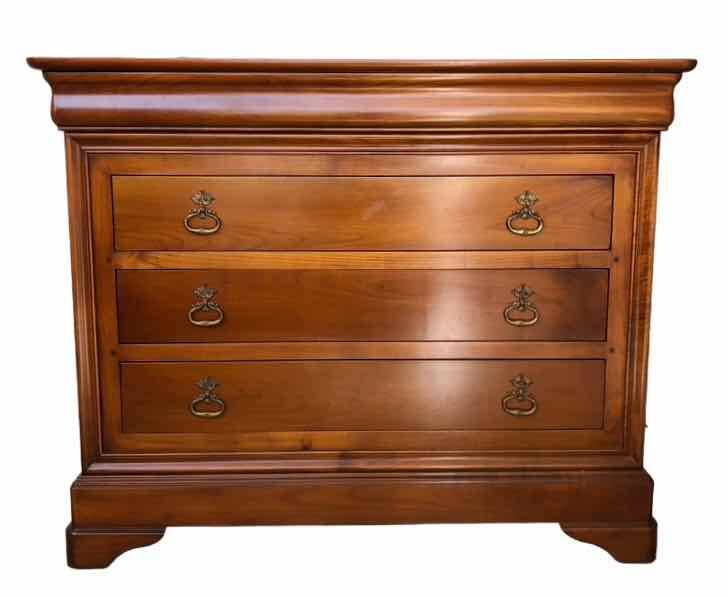 Louis Philippe 4-drawer chest of drawers in cherry wood