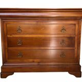 Louis Philippe 4-drawer chest of drawers in cherry wood