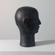 Rare buste en céramique de portrait Wunderkammer
