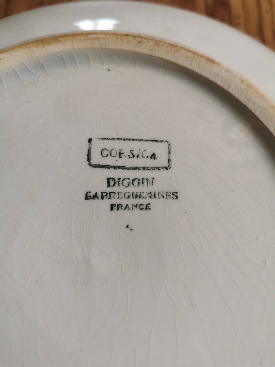 Digoin retro salad bowl, Corsica