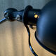 Original satin black two-arm Jielde lamp 1960