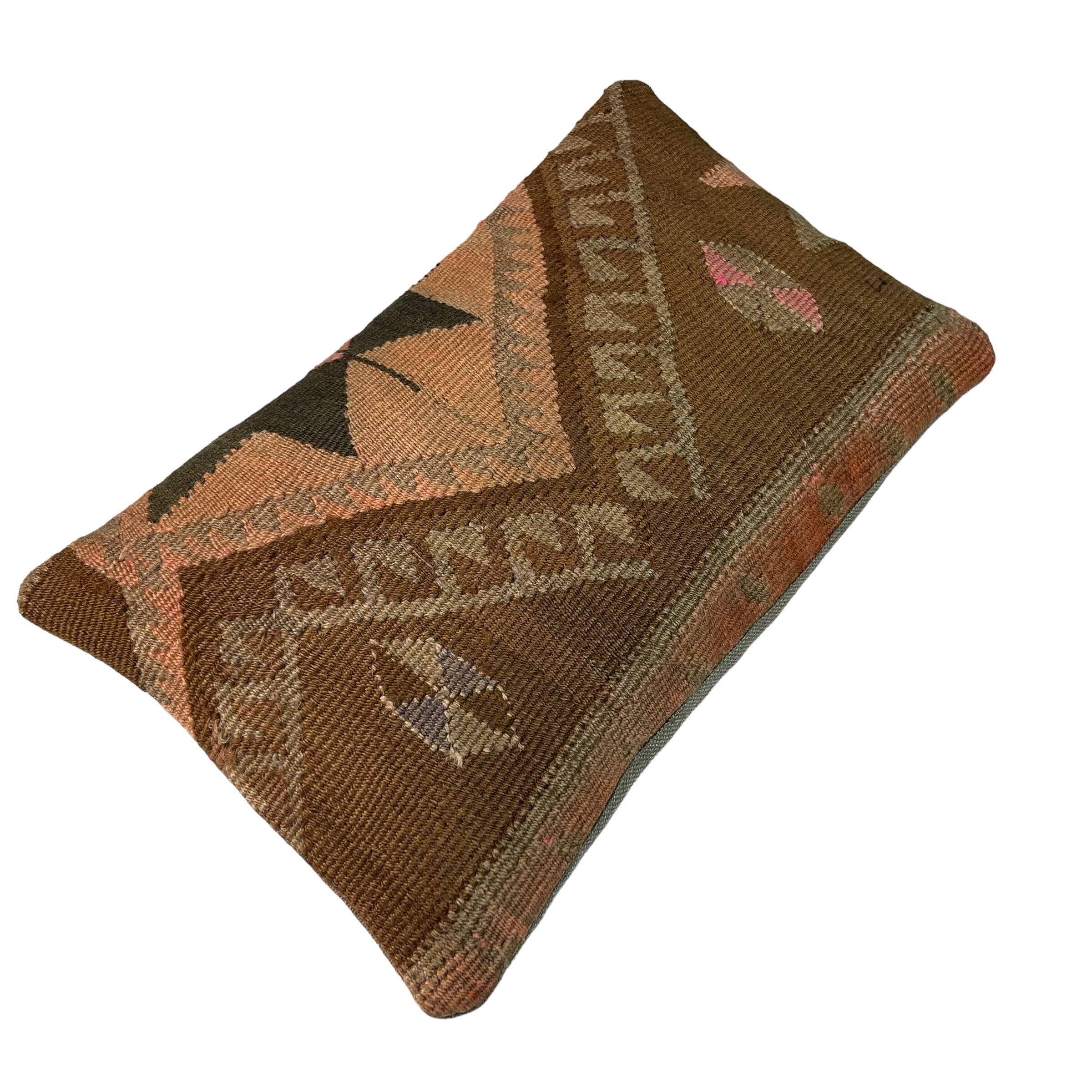 Turkish handmade kilim cushion cover , 30 x 50 cm