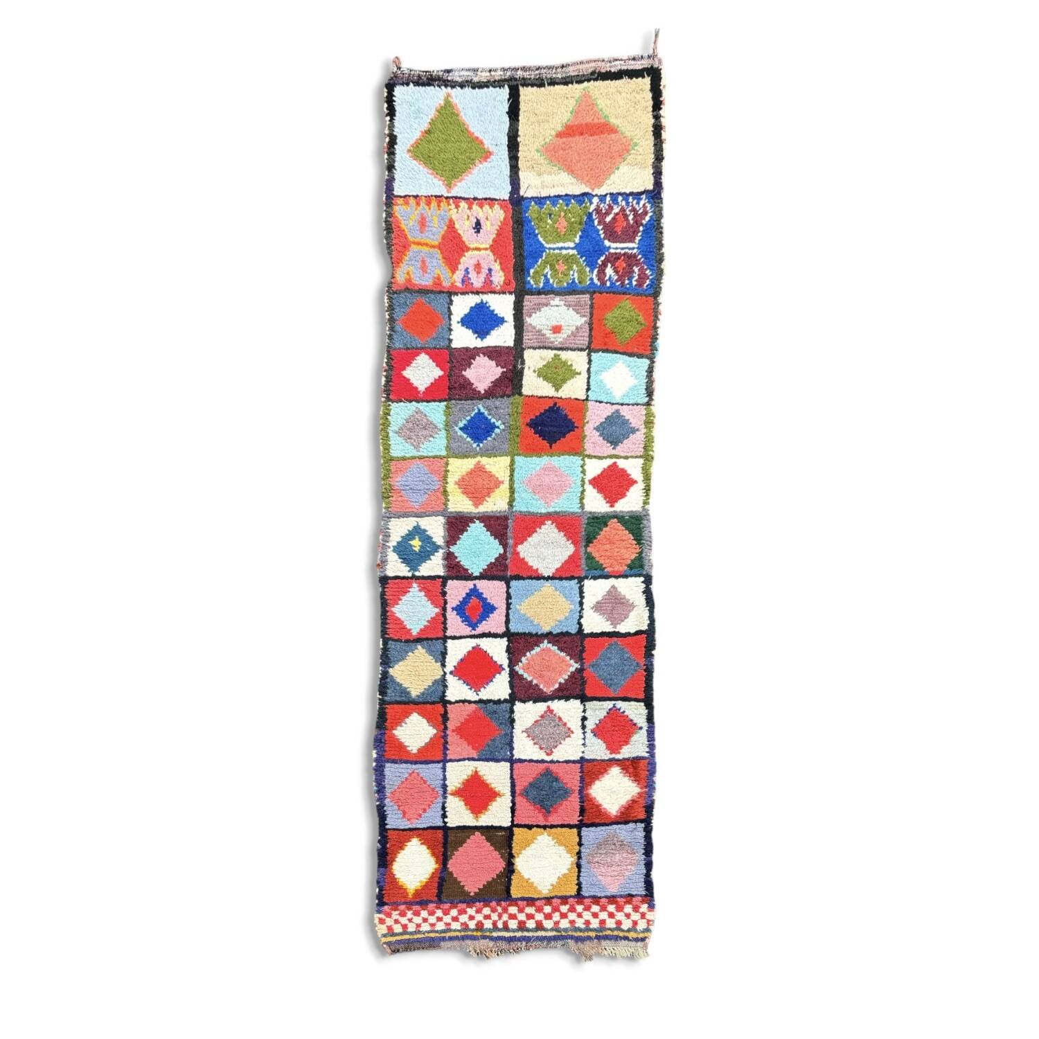 Berber rug runner Boucherouite