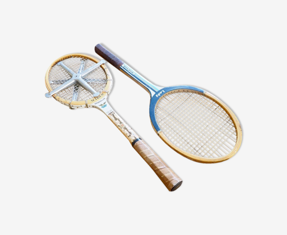 Pair Of Old Tennis Racket Selency Pair Of Old Tennis Racket Selency, French Coat Hooks Rackets