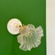 Applique tulipe vintage en verre dépoli