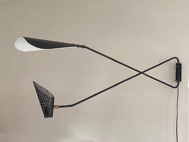 Modernist wall lamp, 1950s