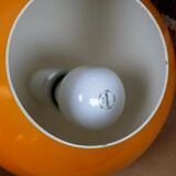 Pair of Yellow Topan Pendant Lamps by Verner Panton, Denmark