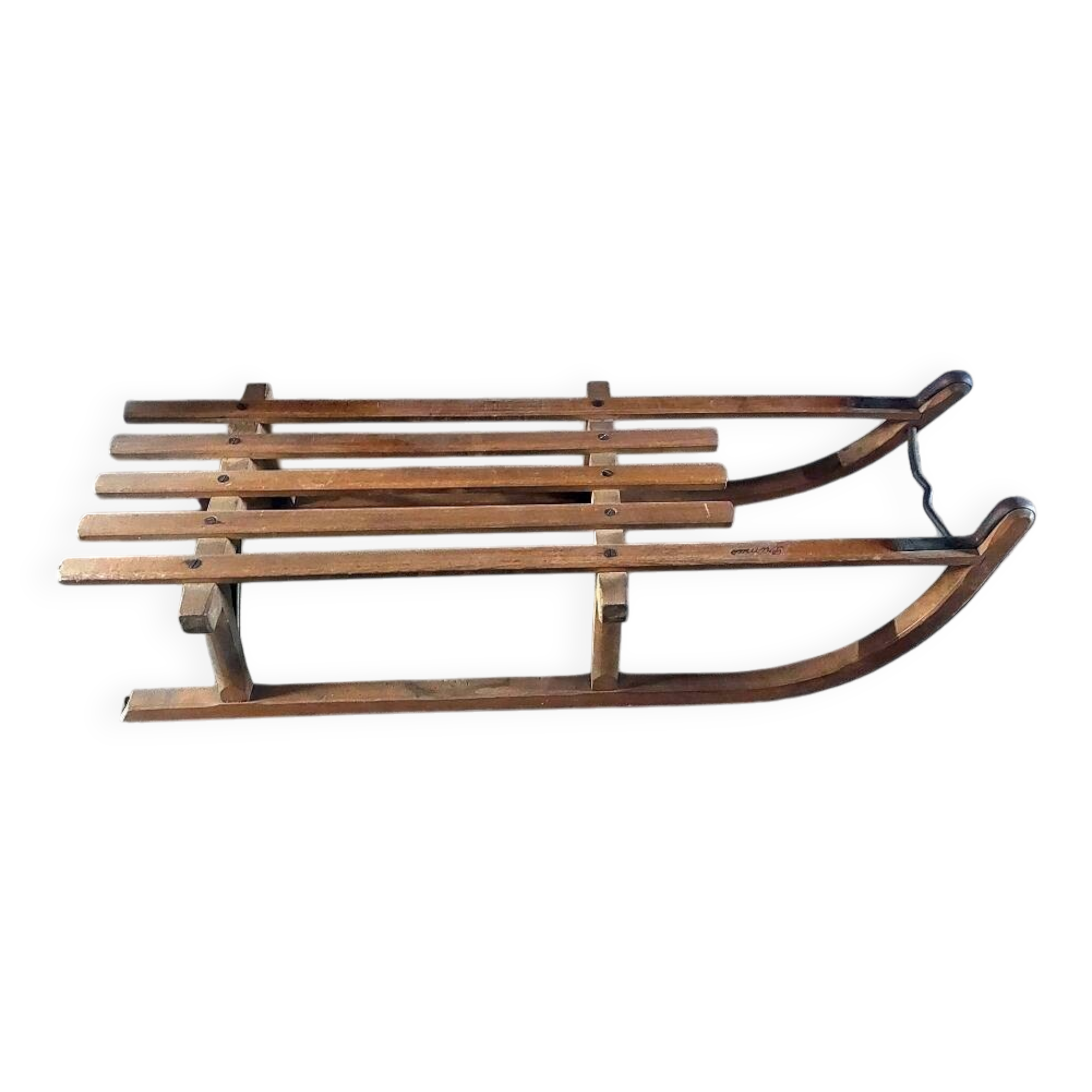 luge vintage en bois