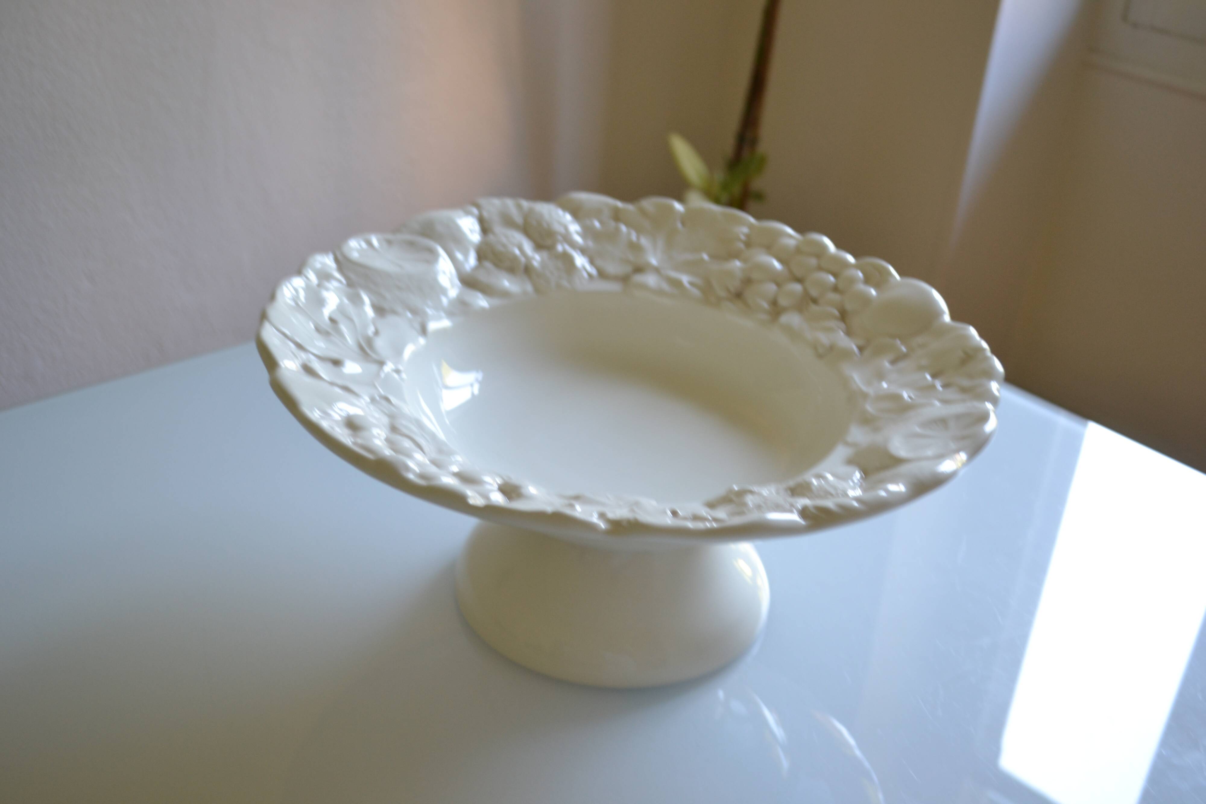 Geneviève Lethu "Mado" large earthenware slip bowl D: 38 cm