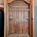 Napoleon III period wardrobe in blond walnut circa 1850-1880