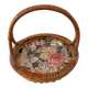 Rattan storage basket from the 50s/60s