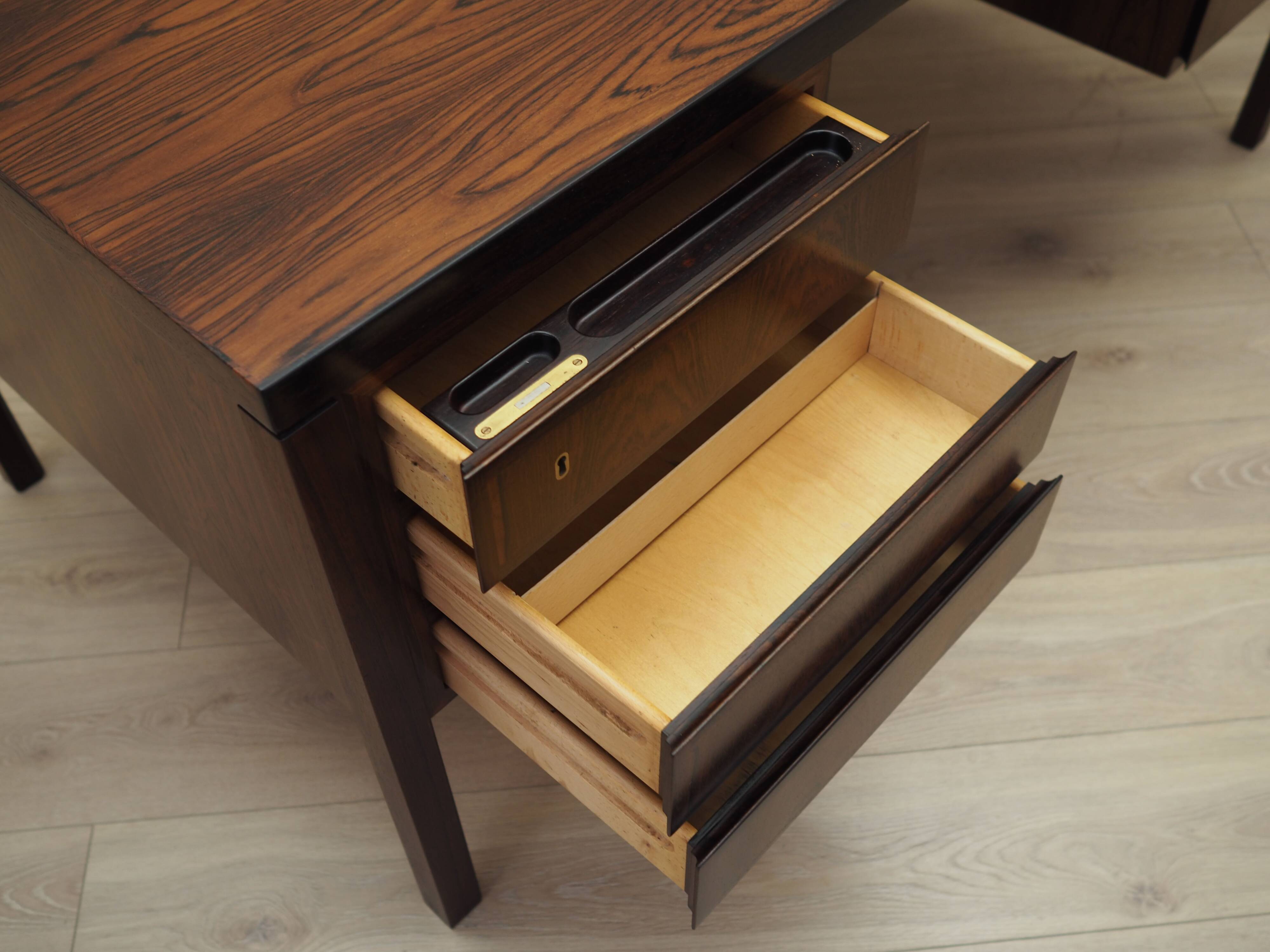 Rosewood desk, Danish design, 1970s, made by Omann Jun