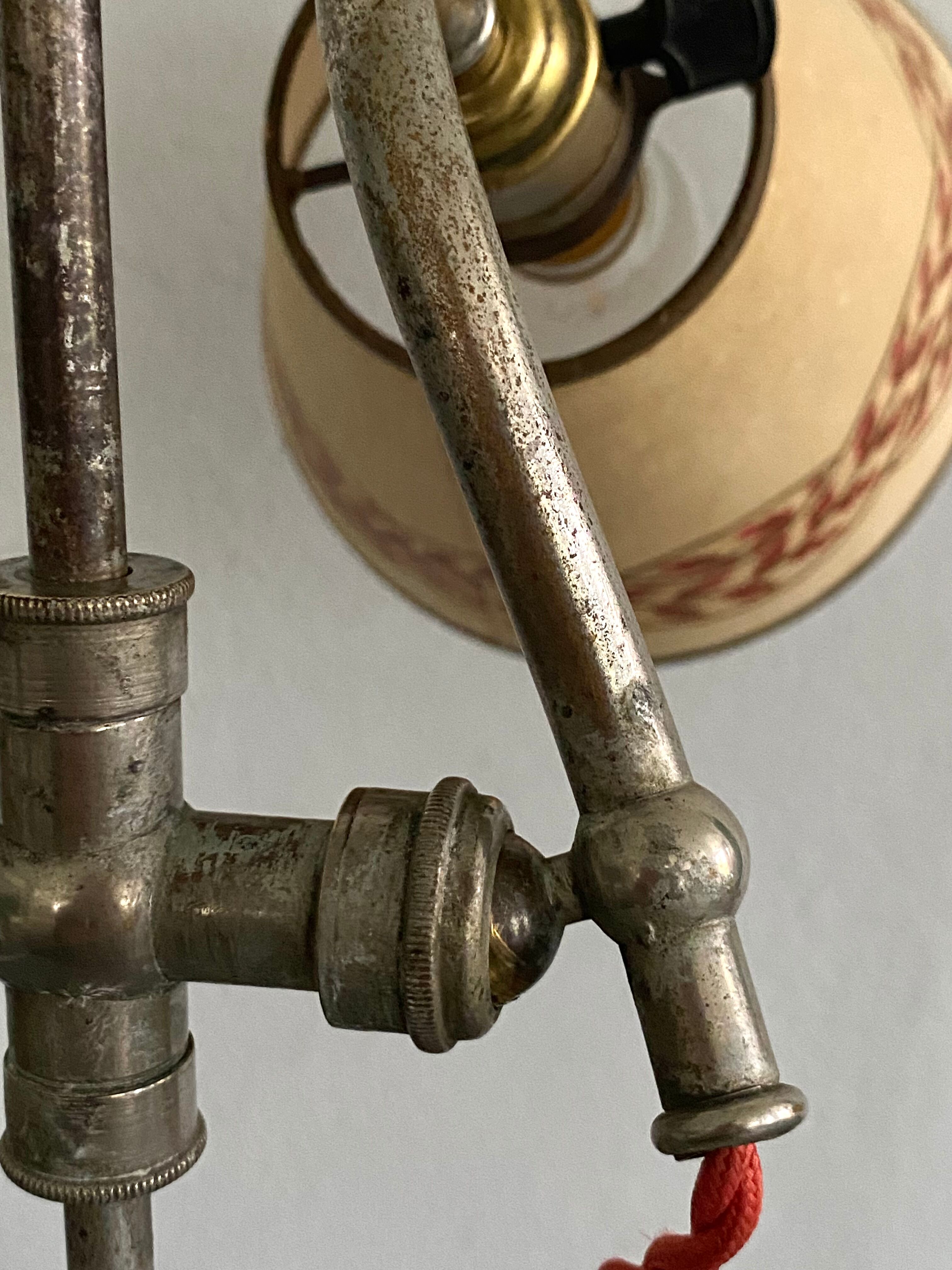 Workshop lamp, painted lampshade, 2m cable