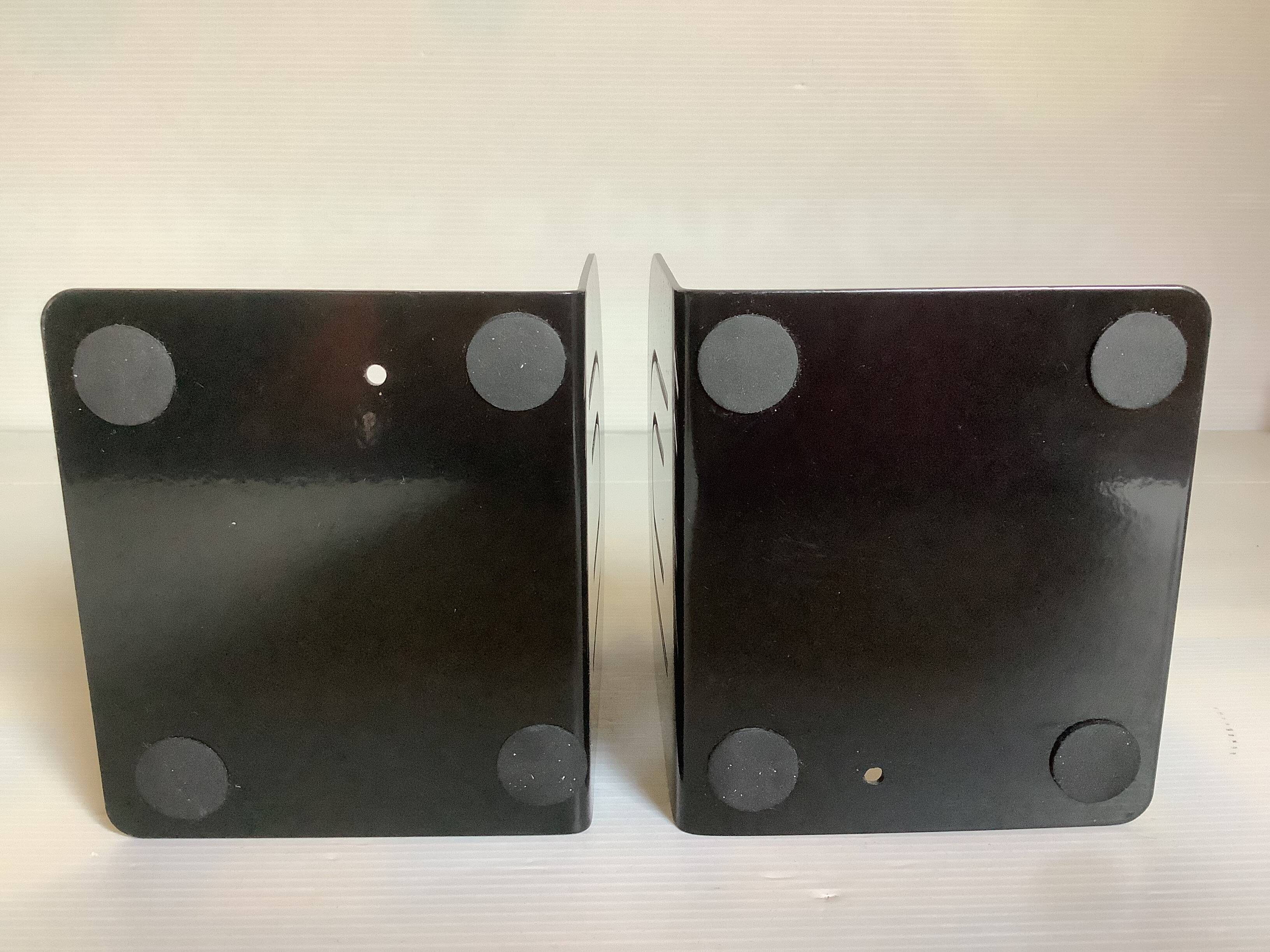 Paire de serre livres métal noir