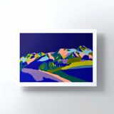 La plagne - limited edition art print (a3)
