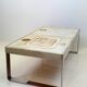 Table basse céramique / chrome — Jean Gregorieff, France, 1970s