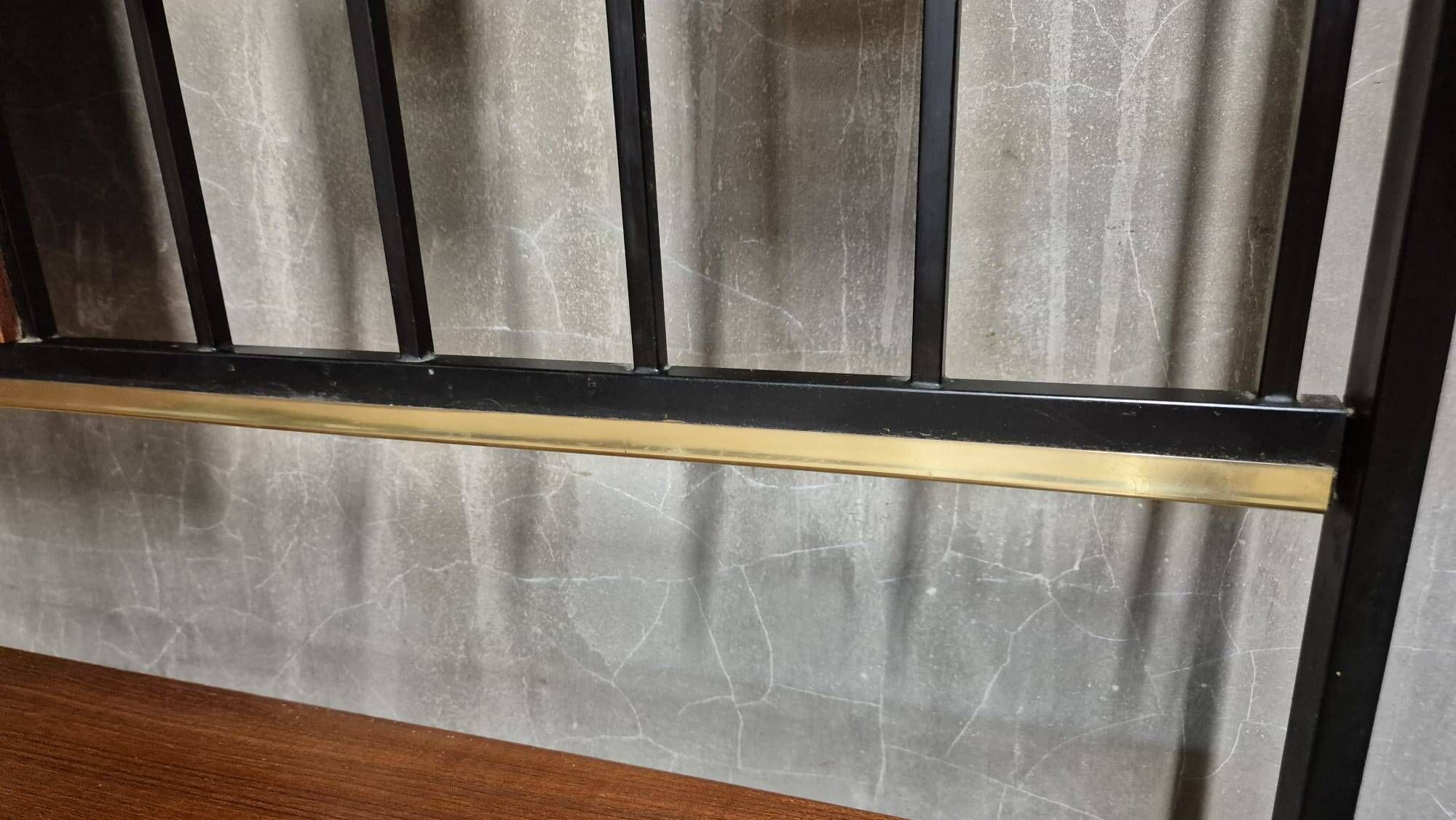Vintage mid-century modern hallway coat rack with mirror by Alfred Hendrick