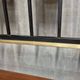 Vintage mid-century modern hallway coat rack with mirror by Alfred Hendrick