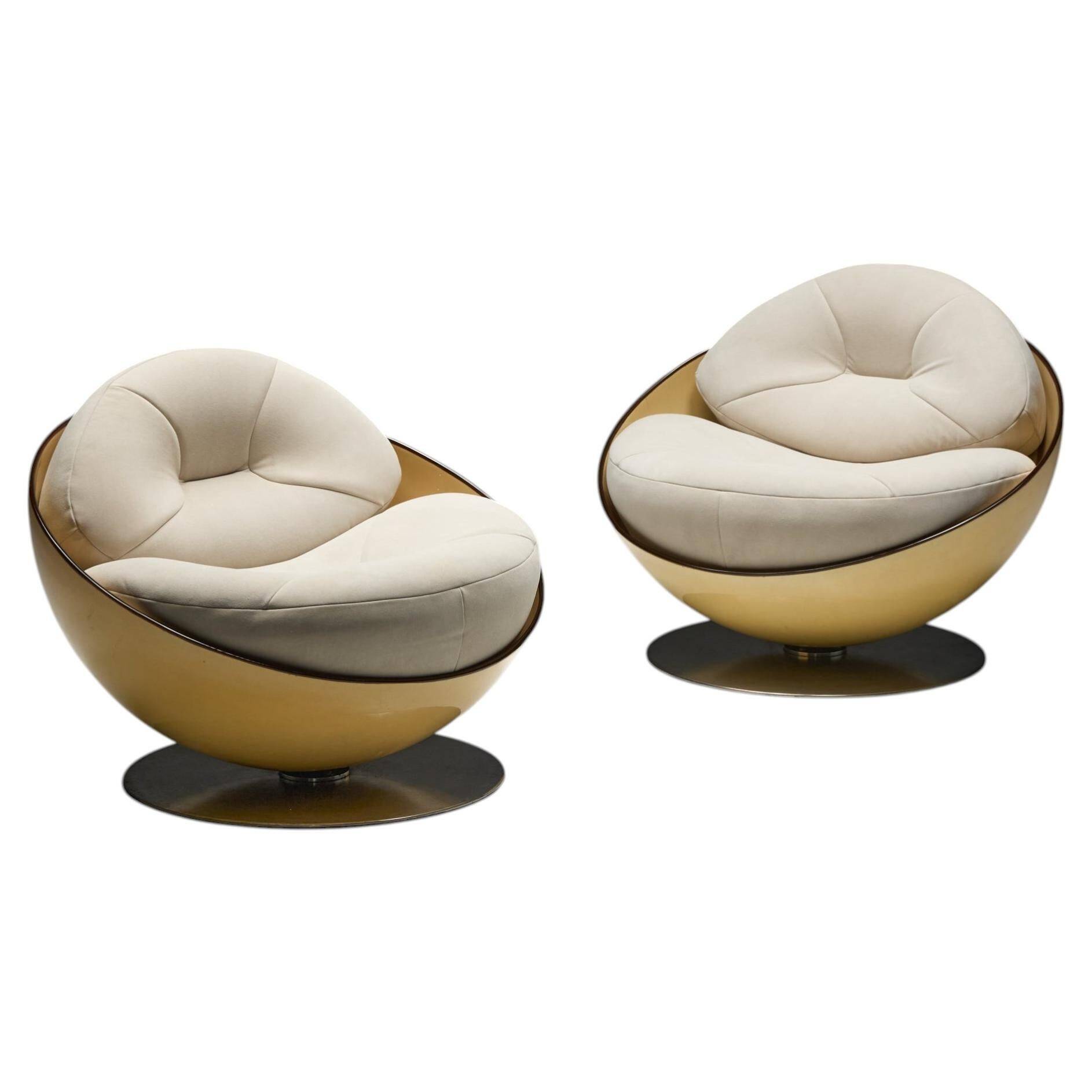 Esfera lounge chairs by Ricardo Fasanello, Brazil, late 1960s