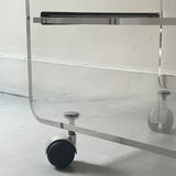 Desk in plexiglass by David Lange for Roche Bobois, design 1970.