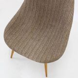 1970s Pair of Shell Beech Chairs, Czechoslovakia