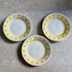 Set of 3 dessert plates "Lys" – Digoin Sarreguemines