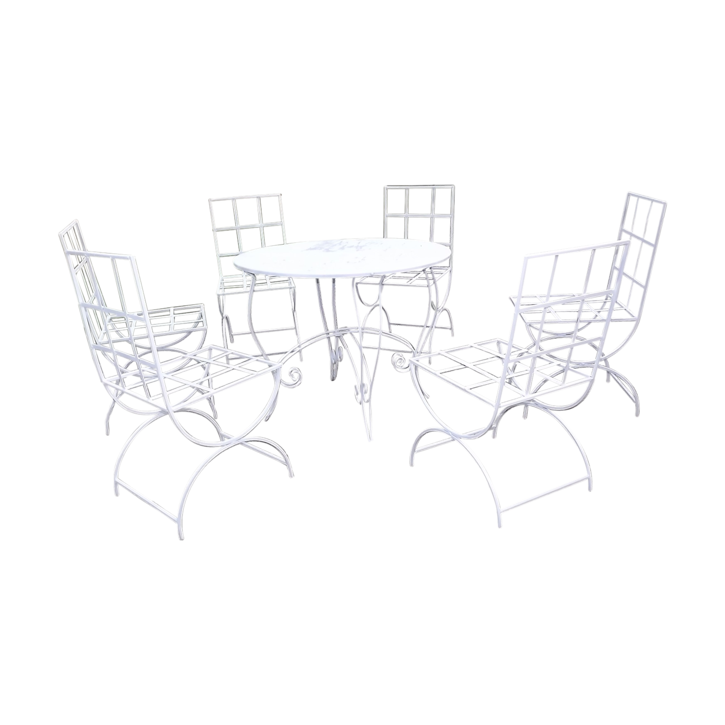 Iron garden furniture
