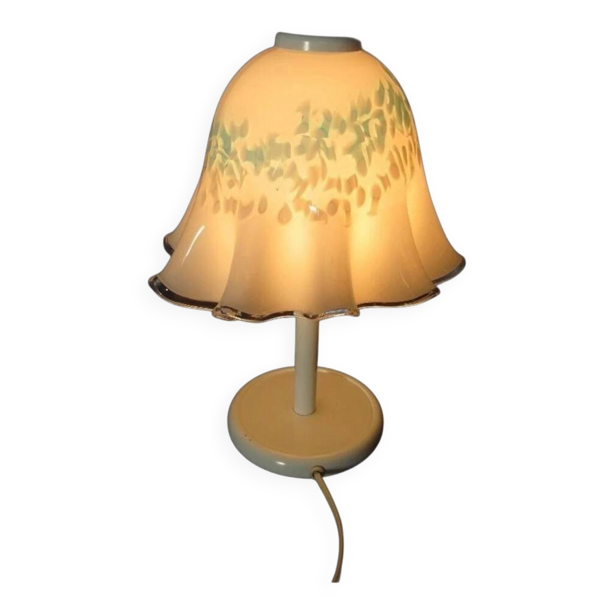 Modern Blue Systematic Murano Glass Mushroom Table Lamp