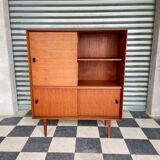 Scandinavian design teak showcase buffet