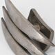 Brutalist door handle in silver bronze