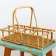 Vintage rattan glass holders